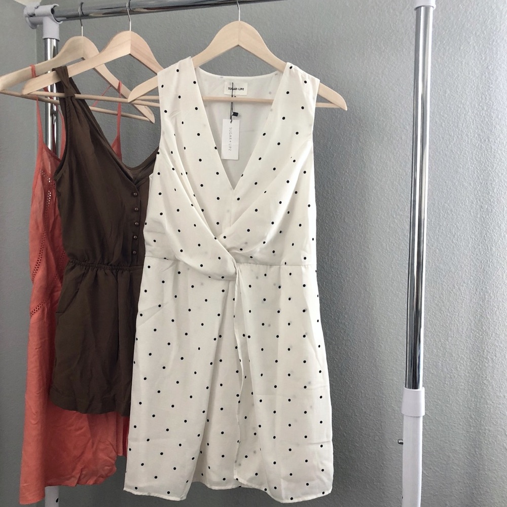 Polka Dot Twist Dress - Picture 6 of 8